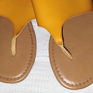 Sonoma Yellow and Tan Sandals